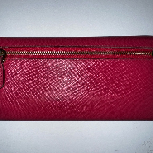 Prada Milano hot pink long wallet with change pouch - Picture 1 of 3